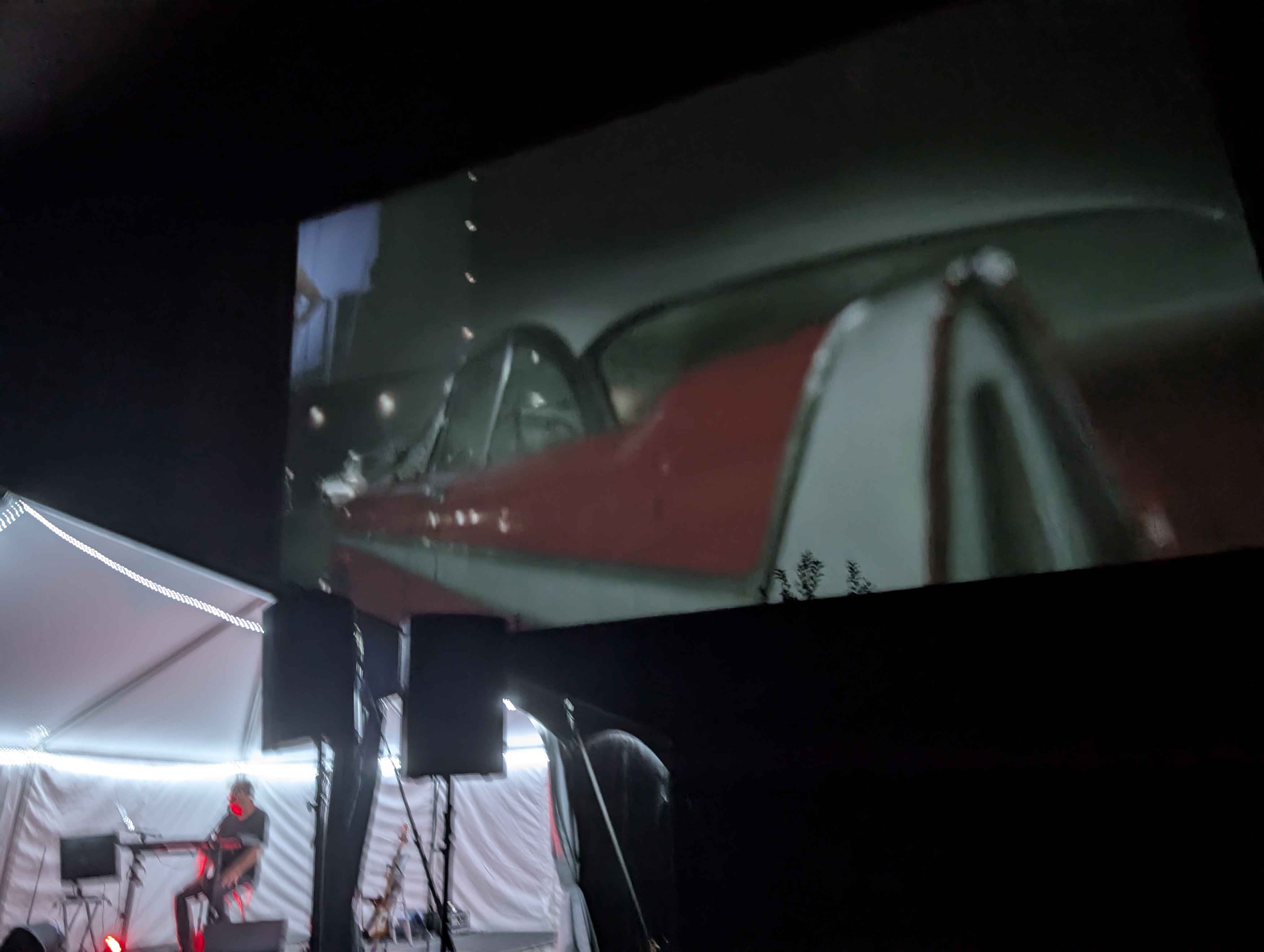 Alan Howarth performing a live score at the Mahoning